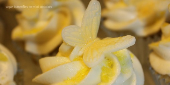 sugar butterflies mini lemon cupcakes